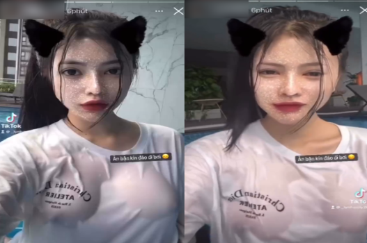 Ngọc Uyên ngực khủng khao khát làm tình tại hồ bơi