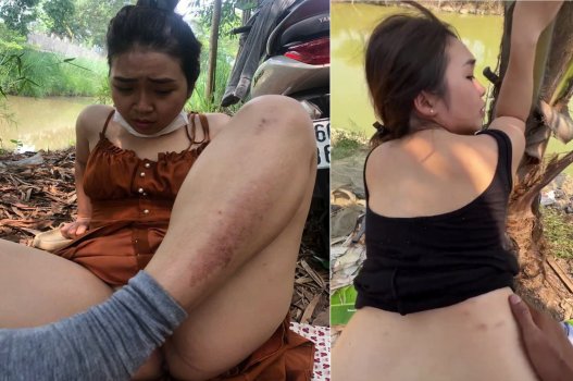 Sex Việt lén chịch vợ bạn ven sông